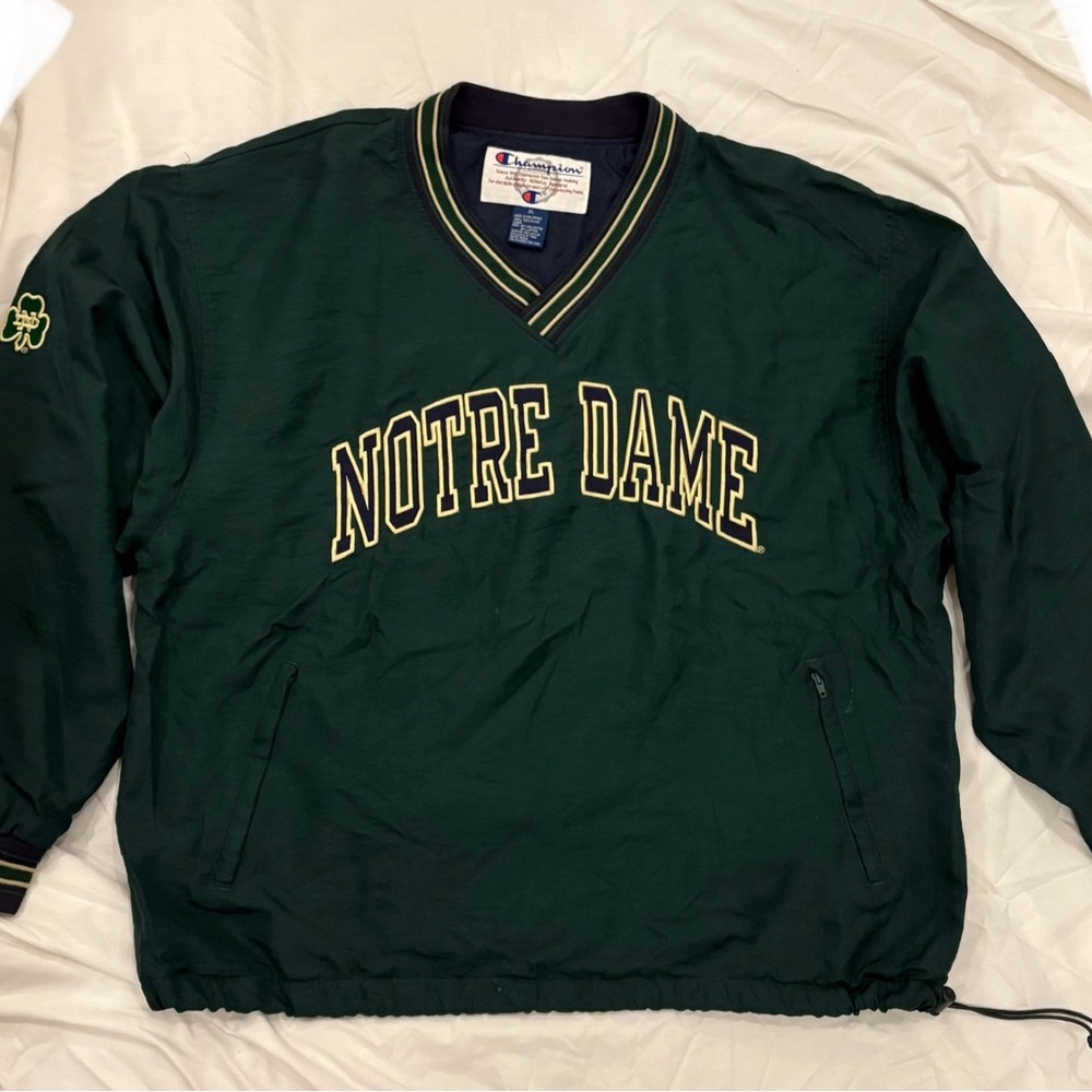 Champion Notre Dame Dark Green Pullover